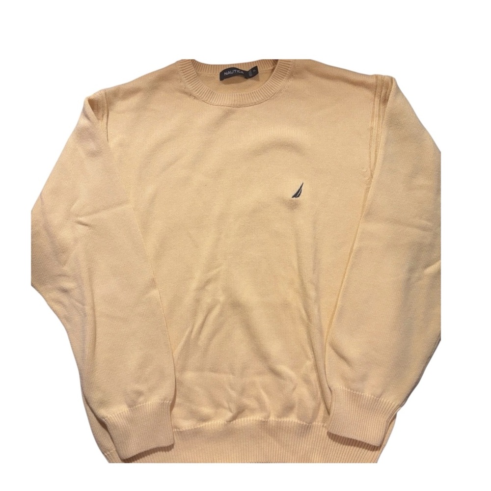 Nautica Men's Tan Crewneck Sweater